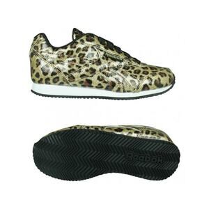 NEW Reebok Royal Sneakers Youth 6Y / Women’s 7.5 White Shoes DV9033 Leopard